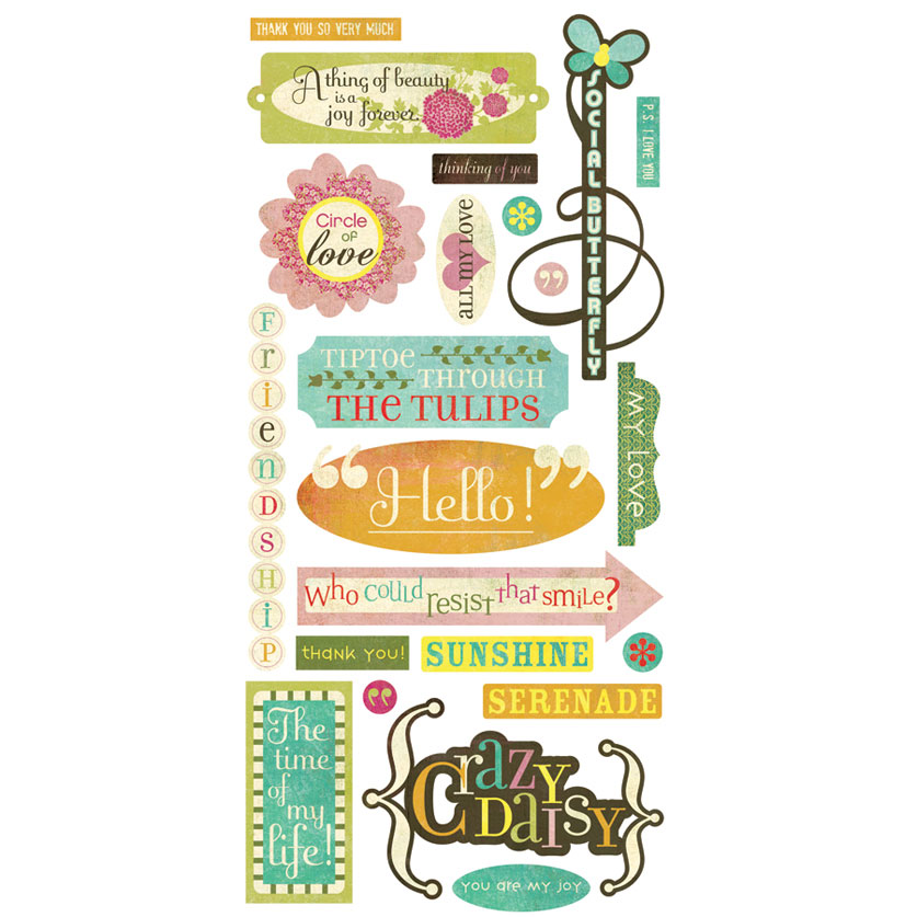 BasicGrey Hello Lucious Title Stickers