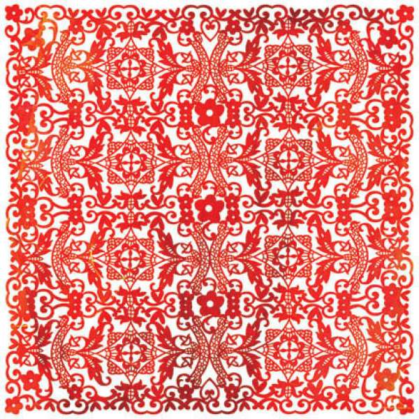 BasicGrey June Bug Doilies Red