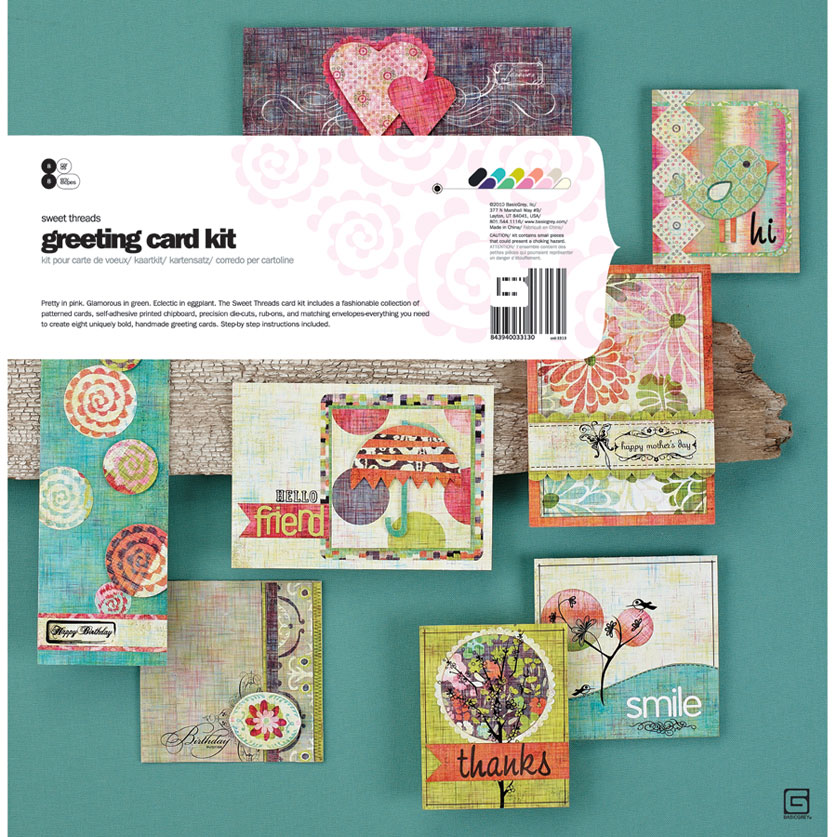BasicGrey Sweet Threads Greeting Card Kit