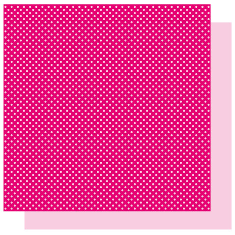 Best Creation Basics Glittered Cardstock Pink Punch Dots