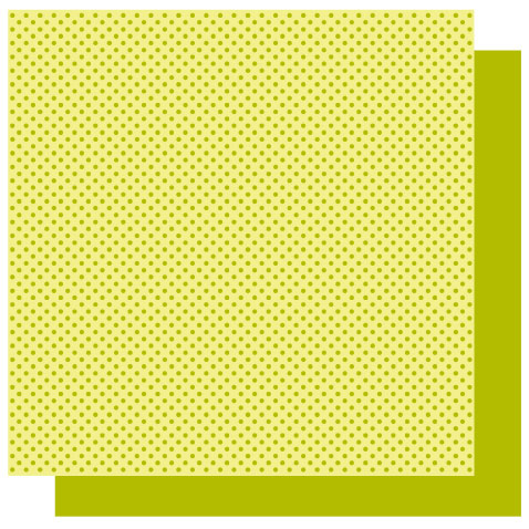 Best Creation Basics Glittered Cardstock Lime Dots