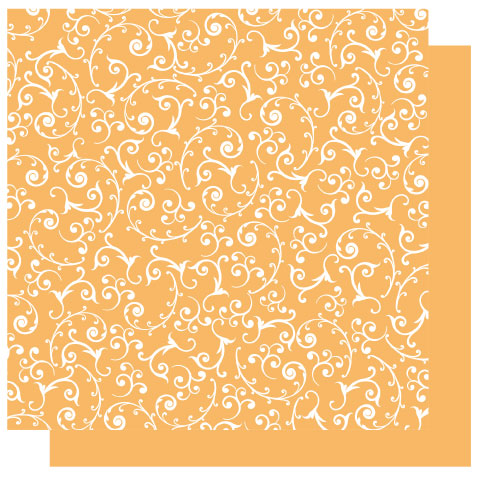 Best Creation Basics Glittered Cardstock Tangerine Swirl