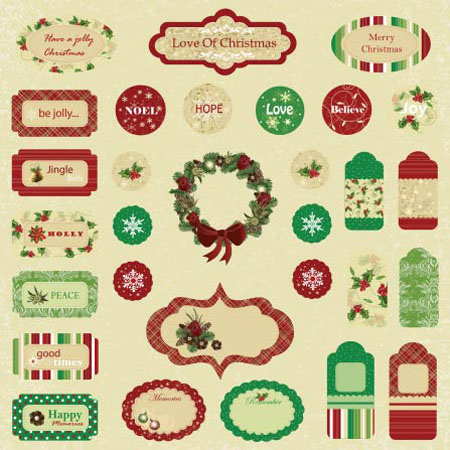 Best Creation Merry Christmas Expressions Chipboard