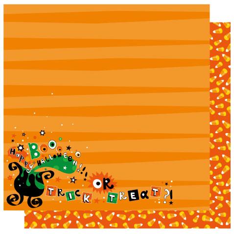 Best Creation Trick or Treat glittered paper