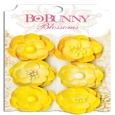 Bo Bunny Blossoms Buttercup Pansy