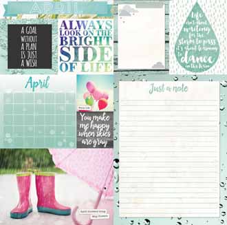 Bo Bunny Calendar Girl April
