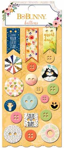 Bo Bunny Calendar Girl Buttons