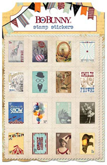 Bo Bunny Carnival Stamp Stickers