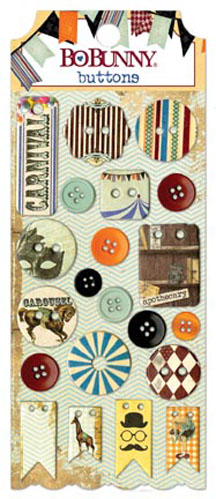 Bo Bunny Carnival Buttons