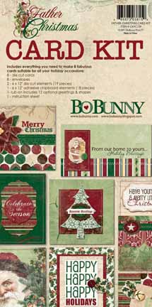 Bo Bunny Father Christmas Card Kit