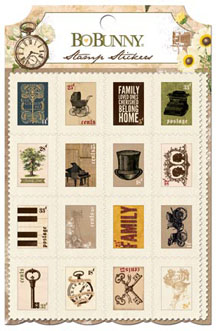 Bo Bunny Heritage Stamp Sticker