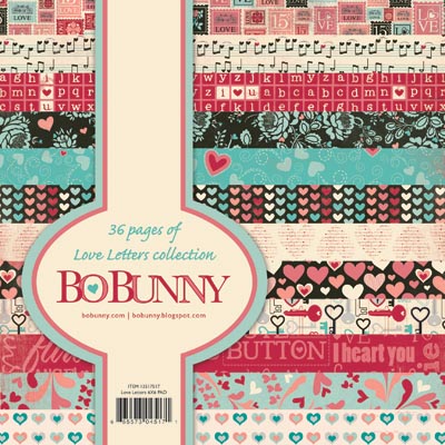 Bo Bunny Love Letters 6x6 Paper Pad