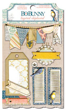 Bo Bunny The Avenues Layered Chipboard