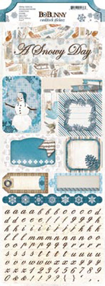 Bo Bunny Woodland Winter Sticker
