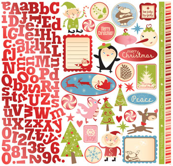 Creative Imaginations Be Jolly By Golly 12x12 Foil Sticker