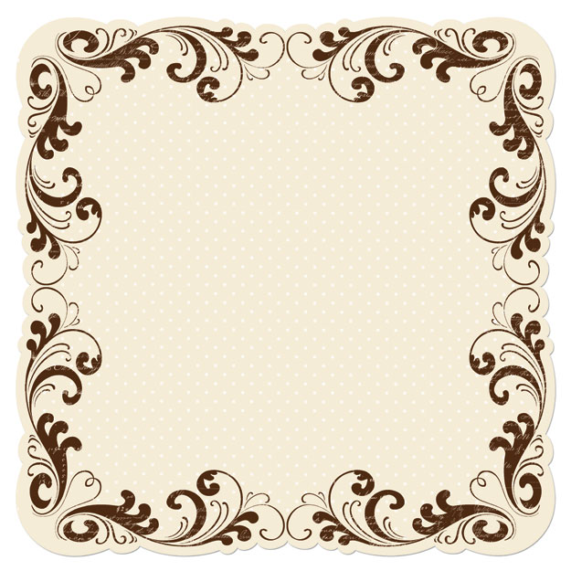 Creative Imaginations Sepia Scroll Diecut Paper