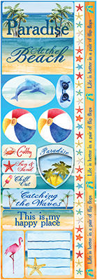 Ella & Viv Paper Co Watercolor Beach Combo Sticker