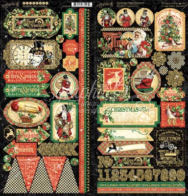 Graphic 45 Christmas Time Stickers
