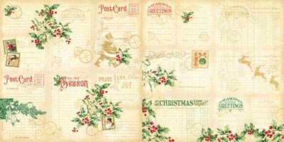Graphic 45 Christmas Time Ephemera Cards