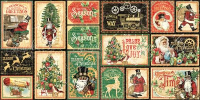 Graphic 45 Christmas Time Ephemera Cards