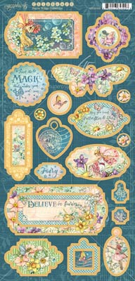 Graphic 45 Fairie Wings Chipboard