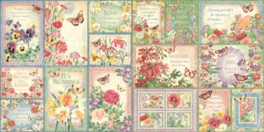 Graphic 45 Flower Market Journaling Cards