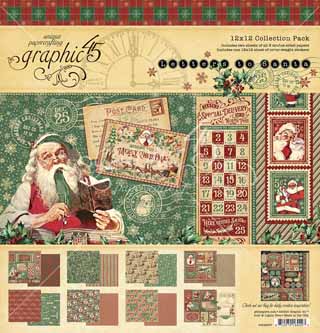 Graphic 45 Letters To Santa 12x12 Collection Kit