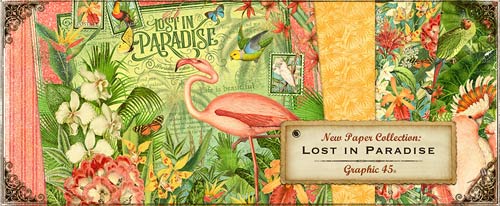Graphic 45 Lost In Paradise Logo