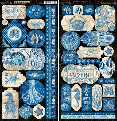 Graphic 45 Ocean Blue Stickers