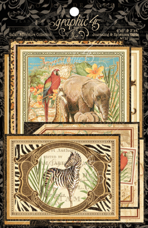 Graphic 45 Safari Adventure Ephemera Cards