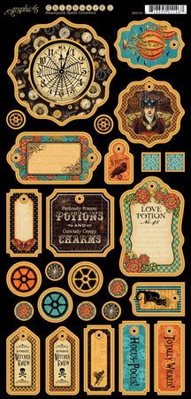 Graphic 45 Steampunk Spells Chipboard Tags 1