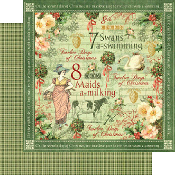 Graphic 45 The Twelve Days Of Christmas Swans A Swimming
