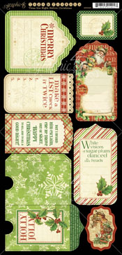 Graphic 45 Twas The Night Before Christmas Tags & Pockets
