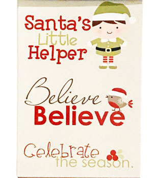 Imaginisce Santa's Little Helper Sentiments