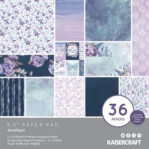 Kaiser Craft Amethyst 6.5x6.5 Paper Pad