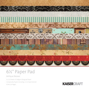 Kaisercraft Antique Bazaar 6.5 x 6.5 Paper Pad