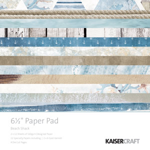 Kaisercraft Beach Shack 6.5 x 6.5 Paper Pad