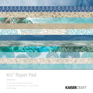 Kaisercraft Deep Sea 6.5 x 6.5 Paper Pad