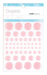 Kaiser Scrapbook Droplets Pink