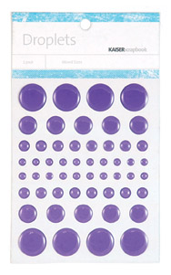 Kaiser Scrapbook Droplets Purple