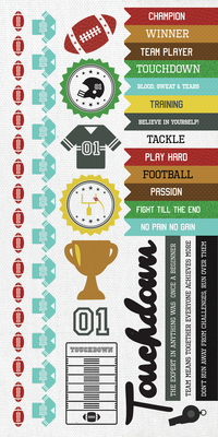 Kaisercraft Game On Football Sticker