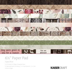 Kaisercraft Gypsy Rose 6.5 x 6.5 Paper Pad