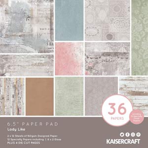 Kaisercraft Lady Like 6.5 x 6.5 Paper Pad