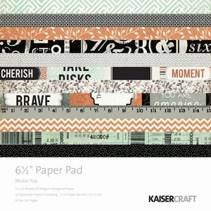 Kaisercraft Mister Fox 6.5 x 6.5 Paper Pad