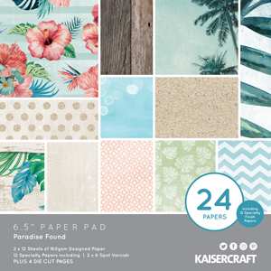 Kaisercraft Paradise Found 6.5 x 6.5 Paper Pad