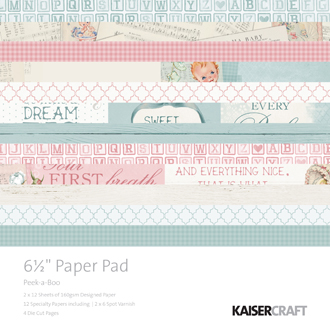 Kaisercraft Peek-A-Boo 6.5 x 6.5 Paper Pad