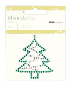 KaiserCraft Rhinestones Christmas Tree Colored