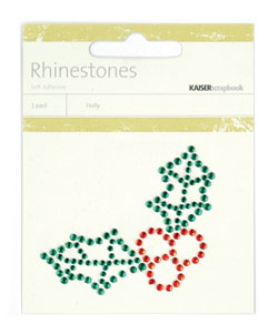 KaiserCraft Rhinestones Holly Colored