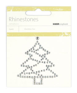 KaiserCraft Rhinestones Christmas Tree Silver