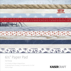 Kaisercraft Sail Away 6.5 x 6.5 paper pad